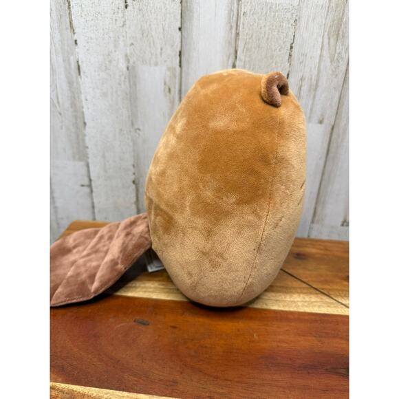 Squishmallows Chip the Beaver Plush Toy Small Brown Washable 8” - Picture 2 of 5